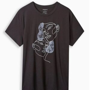 Torrid Line Woman Relaxed Fit Signature Jersey‎ Crew Neck Tee Size 00